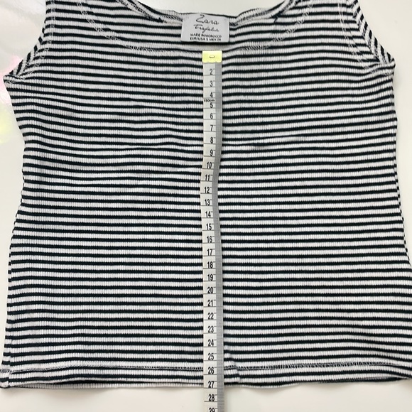 Zara Trafaluc Striped Cropped Tank Top - Picture 4 of 4